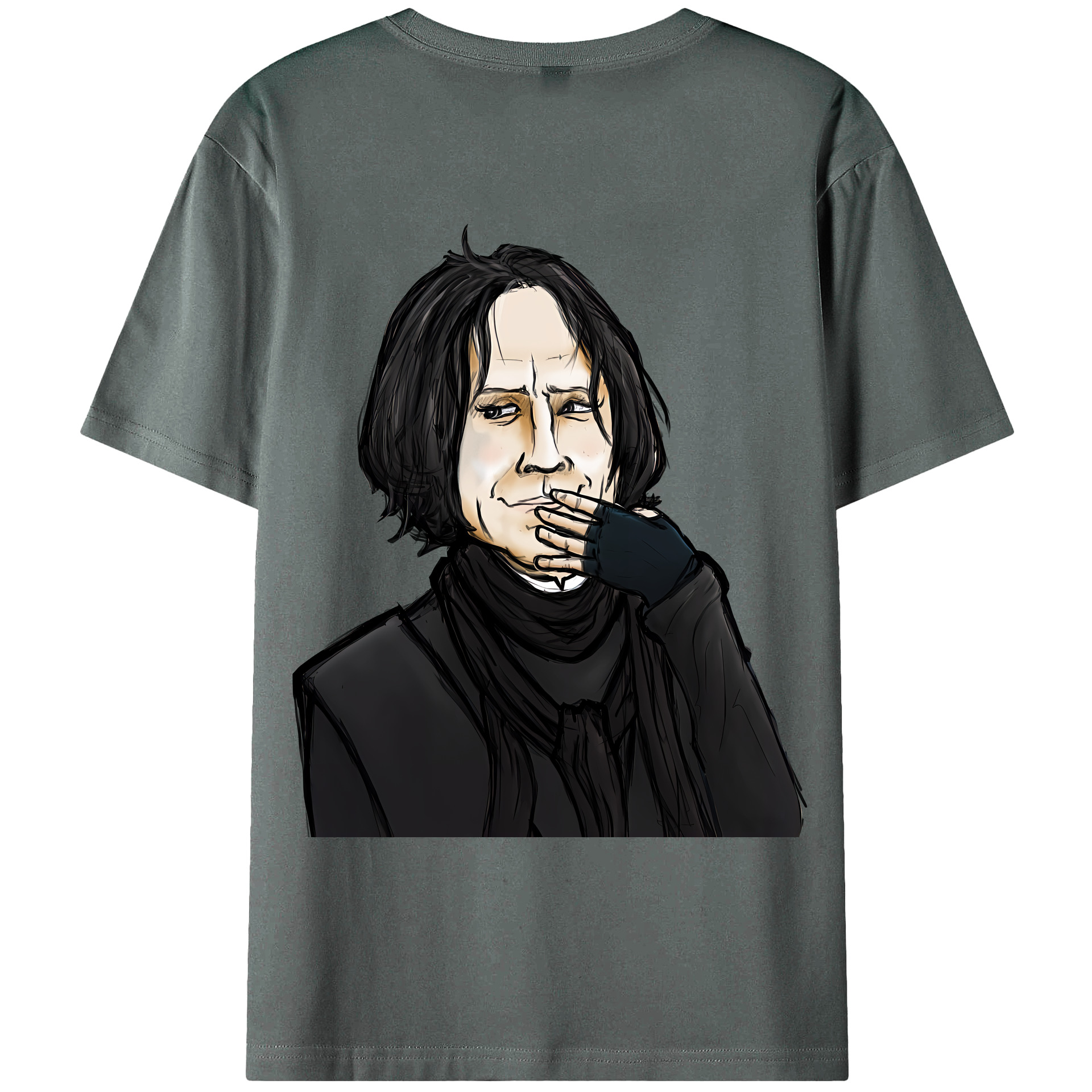 （画像用） Harry Potter ハリー・ポッターシリーズ 綿100％ メンズ半袖Tシャツ（バックプリント） 通気性